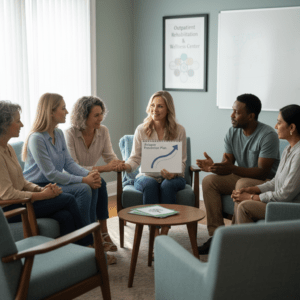 support after outpatient rehab program